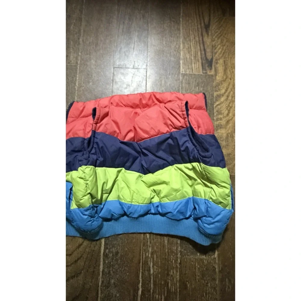 Gymboree Boys Puffer Vest Color Block 6-12 mo